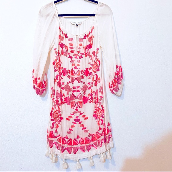 Trina Turk Dresses & Skirts - Trina Turk boho embroidered beaded summer dress